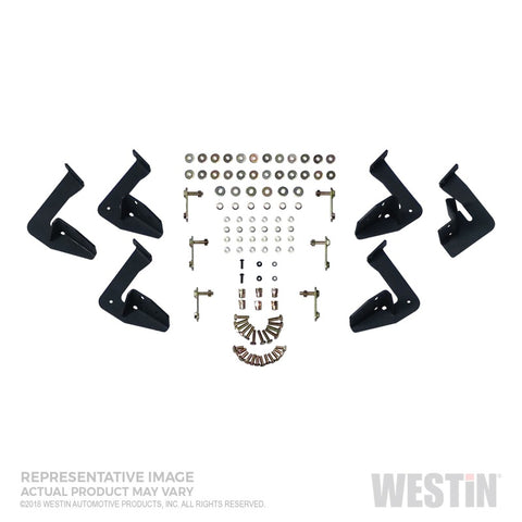 Westin/HDX Stainless 15-18 Ford F-150 SC/17-18 F-250/F-350 CC Drop Nerf Step Bars - Textured Black - 56-139452