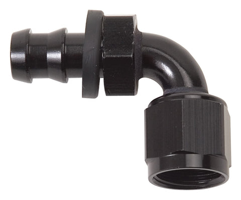 Russell Performance -4 AN Twist-Lok 90 Degree Hose End (Black) - 624153