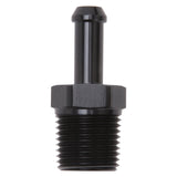 Edelbrock Hose Fittings Straight 1/2In NPT to 3/8In Barb Black Anodize - 8185