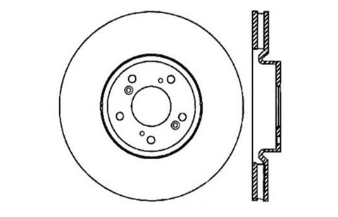 StopTech Drilled Sport Brake Rotor - 128.40069R