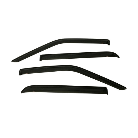 Westin 2015-2018 Ford F-150 SuperCrew Wade Slim Wind Deflector 4pc - Smoke - 72-37444