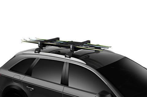 Thule SnowPack L Ski/Snowboard Rack - Black (Up to 6 Pair Skis/4 Snowboards) - 7326B