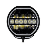 Go Rhino Xplor Blackout Series Maxline LED Hi/Low Beam w/Multi DRL (Surface Mount) 9in. - Blk - 751440911CRS