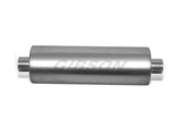 Gibson SFT Superflow Center/Center Round Muffler - 8x24in/3.5in Inlet/3.5in Outlet - Stainless - 788707S