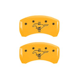 MGP Rear set 2 Caliper Covers Engraved Rear 2015/Bar & Pony Yellow finish black ch - 10010RMB2YL