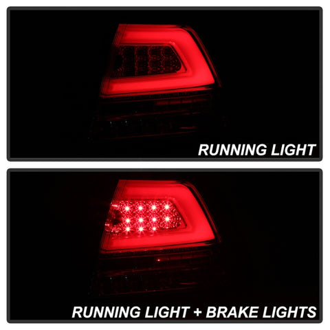 Spyder Pontiac G8 08-09 Version 2 Light Bar LED Tail Lights - Red Clear- ALT-YD-PG808V2-LB-RC - 5086075