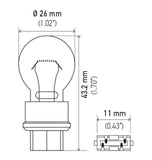 Hella Bulb 3457 12V 29/8W W3x16q S8 - 3457