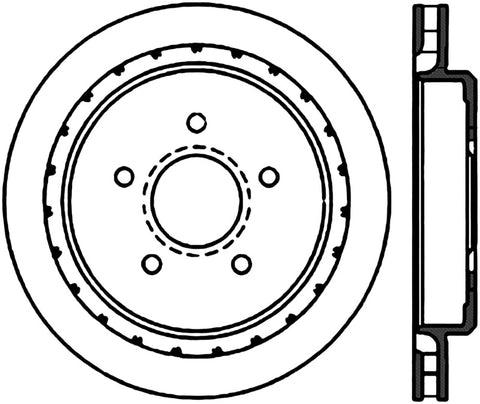 StopTech Power Slot 97-04 Chevy Corvette Slotted Right Rear CRYO Rotor - 126.62062CSR