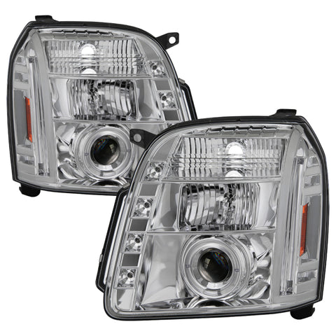 Spyder GMC Yukon 07-14/GMC Yukon XL 07-14 Projector Headlights LED Halo LED Chrome PRO-YD-GY07-HL-C - 5029324