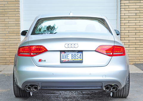 AWE Tuning Audi B8 / B8.5 S4 3.0T Touring Edition Exhaust - Chrome Silver Tips (90mm) - 3010-42018