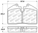 StopTech Performance ST-40 4 Piston Front Caliper Brake Pads - 309.06090