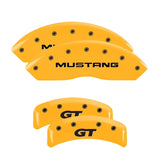 MGP 4 Caliper Covers Eng Fr No Bolts/TBird Rr No Bolts/TBird Yel Finish Blk Char 05 Ford Thunderbird - 10086STDBYL