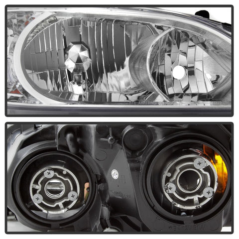 xTune 04-05 Honda Civic (Excl Hatchback/Si) OEM Style Headlights - Chrome (HD-JH-HC04-4D-AM-C) - 9042713