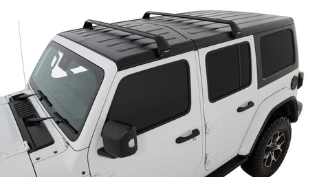 Rhino-Rack 07-22 Jeep Wrangler JK/JL 4 Door Hard Top Vortex SG 2 Bar Roof Rack - Black - SG59