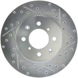 StopTech Select Sport 90-01 Acura Integra (exc. Type R) Slotted and Drilled Left Front Rotor - 227.40021L