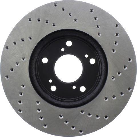 StopTech Cyro Drilled Sport Brake Rotor Front Right 13+ Honda Accord - 128.40086CR