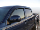 Stampede 2005-2019 Toyota Tacoma Crew Cab Pickup Tape-Onz Sidewind Deflector 4pc - Smoke - 6337-2