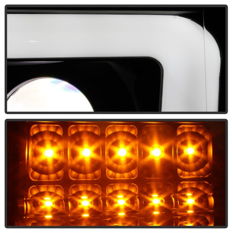 Spyder Ford F150 13-14 Xenon Model Only Light Bar Projector Headlights Blk PRO-YD-FF15013PL-SEQ-BK - 5087584