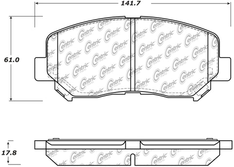 StopTech Performance Front Brake Pads 13-14 Dodge Dart/Jeep Cherokee - 309.16400