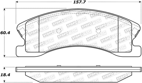 StopTech Street Brake Pads - 308.09450