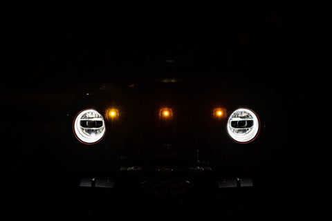 DV8 Offroad 2018+ Jeep JL Grill Amber Marker Lights - GRJL-02