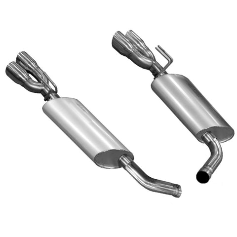 Kooks 14 Chevy SS LS3 6.2L OEM 3in Axleback Exhaust. w/and Quad 3in Slash Cut Pol Tips - 25106100