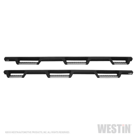 Westin/HDX 07-19 Chevrolet Silverado 2500 8ft Drop Wheel to Wheel Nerf Step Bars - Textured Black - 56-5345852