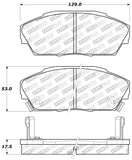 StopTech Performance 90-93 Acura Integra / 90-93 Honda Civic Sedan / 90-91 Prelude Front Brake Pads - 309.04090