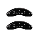 MGP 4 Caliper Covers Engraved Front Acura Rear RDX Black Finish Silver Char 2016 Acura RDX - 39022SRDXBK