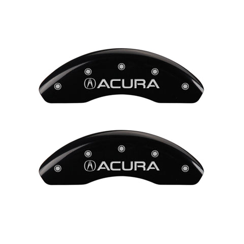 MGP 4 Caliper Covers Engraved Front Acura Rear ILX Black Finish Silver Char 2017 Acura ILX - 39020SILXBK