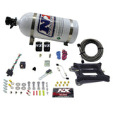 Nitrous Express 4150 4-BBL/Gasoline Nitrous Kit (100-500HP) w/10lb Bottle - 50040-10