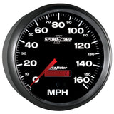 Autometer Sport-Comp II 5 inch 0-160MPH Electronic Programmable Speedometer - 3689