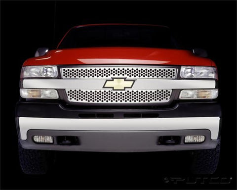 Putco 01-02 Chevrolet Silverado HD Punch Stainless Steel Grilles - 84107