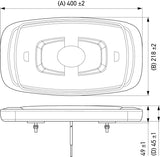 Hella L/Bar Mini 16In Led (Mv Fxd Amber) - 014565111