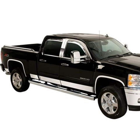 Putco 15-19 Chevy Silverado HD - Regular Cab Dually 8pcs Stainless Steel Rocker Panels - 9751231