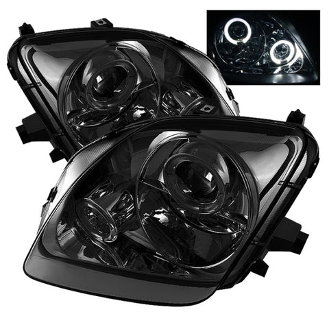 Spyder Honda Prelude 97-01 Projector Headlights LED Halo Smoke High H1 Low H1 PRO-YD-HP97-HL-SM - 5011053