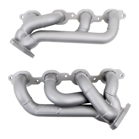 BBK 14-18 GM Truck 5.3/6.2 1 3/4in Shorty Tuned Length Headers - Titanium Ceramic - 4047