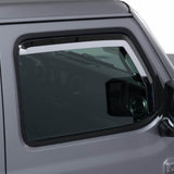 Putco 20-21 Jeep Gladiator JT/JL Element Chrome Window Visors (Front Only) - 480220