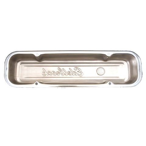 Edelbrock Valve Cover Signature Series Pontiac 1962-1979 301-455 CI V8 Low Chrome - 4456