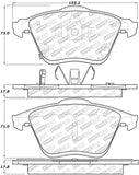 StopTech Street Select Brake Pads w/Hardware - Front - 305.11860