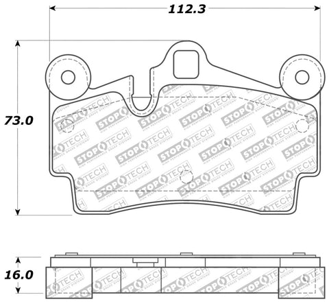 StopTech Performance Brake Pads - 309.09780