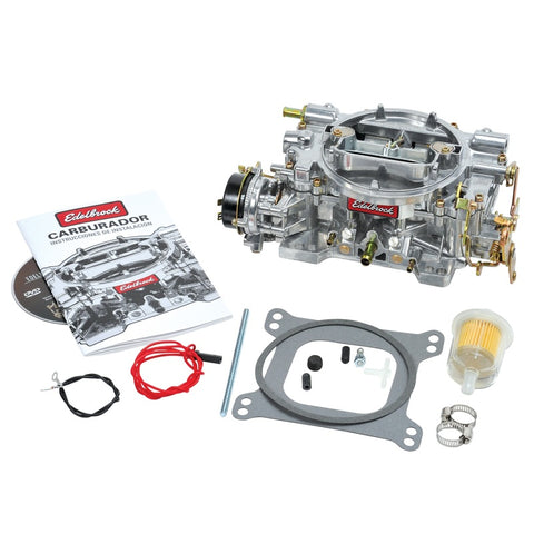 Edelbrock Carburetor Performer Series 4-Barrel 600 CFM Electric Choke Satin Finish - 1406