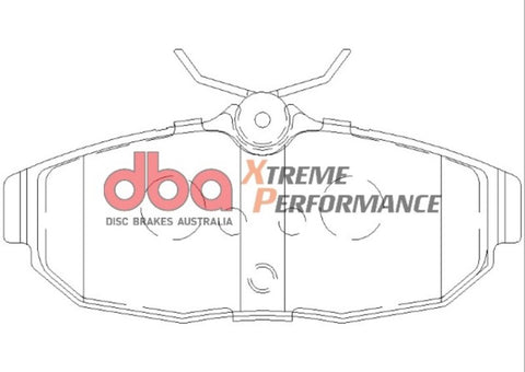 DBA 05-07 Ford Mustang GT / V6 XP650 Rear Brake Pads - DB7987XP