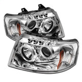 Spyder Ford Expedition 03-06 Projector Headlights LED Halo LED Chrm Low 9006 PRO-YD-FE03-HL-C - 5010124