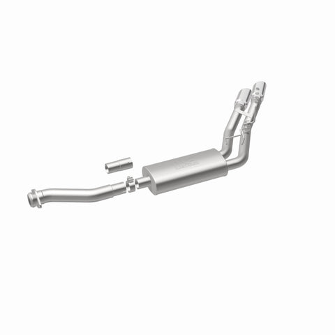 MagnaFlow 11-13 Ford F-150 Pickup Dual Same Side Before P/S Rear Tire Stainless CatBack Perf Exhaust - 15101