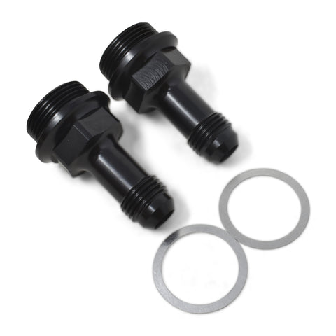 Russell Performance 7/8in -20 x -6 AN Male Flare Extended (2 pcs.) (Black) - 640363