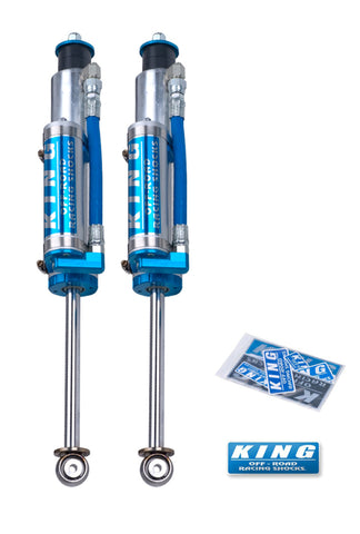 King Shocks 07-18 Jeep Wrangler JK Front 2.5 Dia Piggy Hose Res Shock 0-2in Lift (Pair) - 25001-180