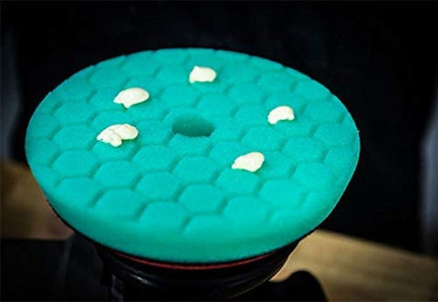 Chemical Guys Hex-Logic Quantum Heavy Polishing Pad - Green - 5.5in - BUFX113HEX5