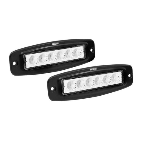 Westin Single Row 6 x 3W Bridgelux w/terminated wiring (set of 2) - Black - 09-1918FM6