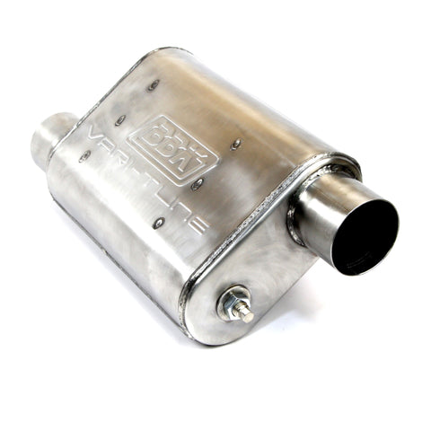 BBK VariTune Adjustable Performance Muffler 2-1/2 Offset/Offset Stainless Steel - 31015